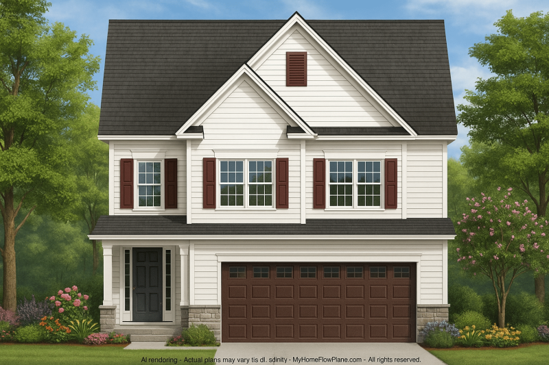 IMPORTANT Make the house as realistic as possible, landscape orientation, and display entire house. Do not cut off right or left side of house!