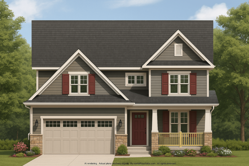 IMPORTANT Make the house as realistic as possible, landscape orientation, and display entire house. Do not cut off right or left side of house!