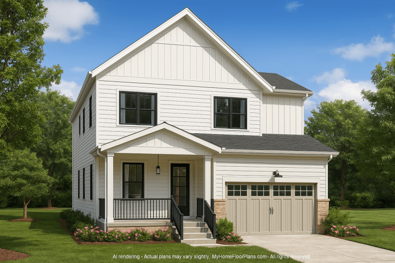 IMPORTANT Make the house as realistic as possible, landscape orientation, and display entire house. Do not cut off right or left side of house!