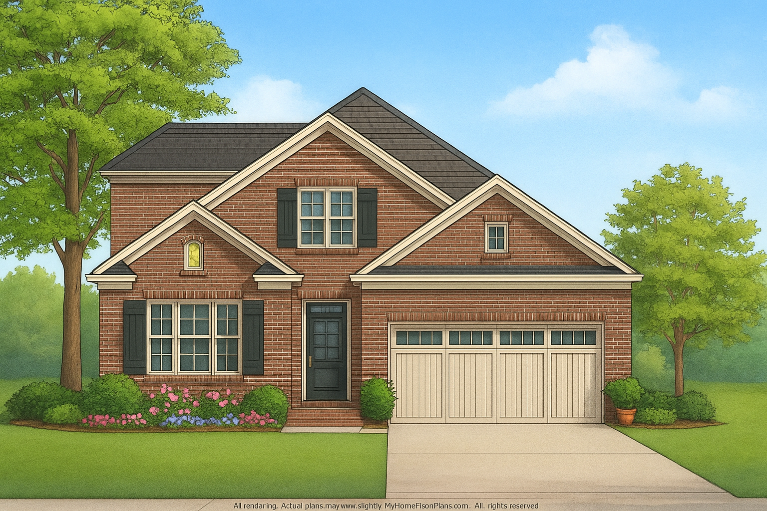 IMPORTANT Make the house as realistic as possible, landscape orientation, and display entire house. Do not cut off right or left side of house!