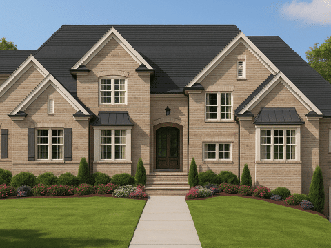 IMPORTANT Make the house as realistic as possible, landscape orientation, and display entire house. Do not cut off right or left side of house!