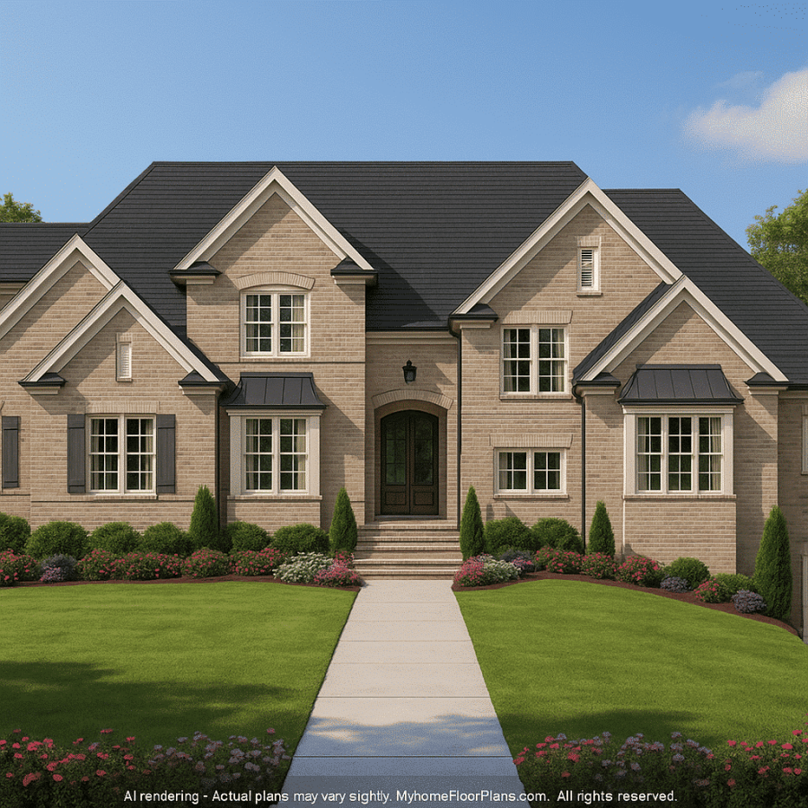 IMPORTANT Make the house as realistic as possible, landscape orientation, and display entire house. Do not cut off right or left side of house!