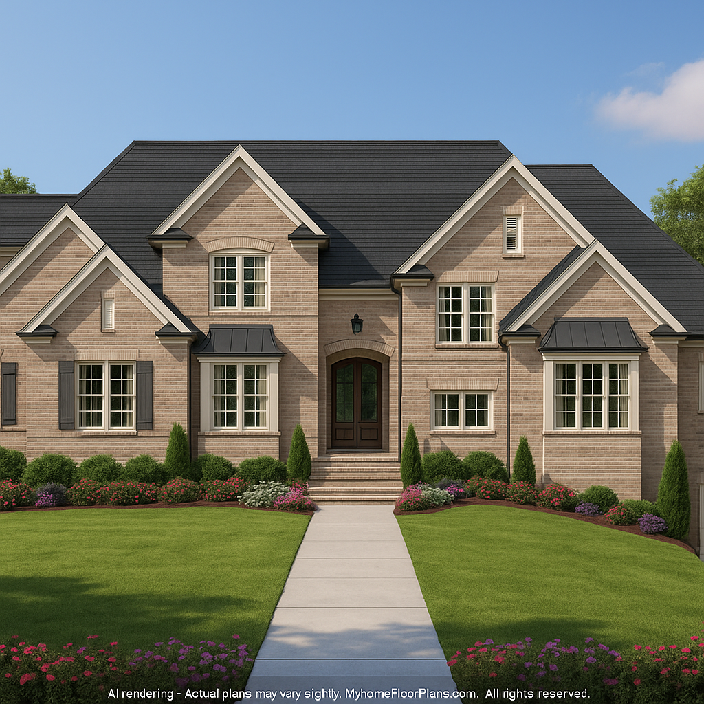IMPORTANT Make the house as realistic as possible, landscape orientation, and display entire house. Do not cut off right or left side of house!