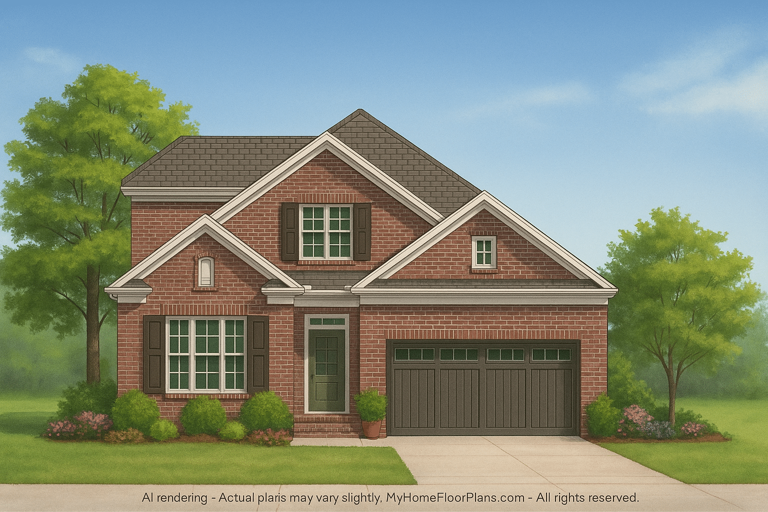 IMPORTANT Make the house as realistic as possible, landscape orientation, and display entire house. Do not cut off right or left side of house!