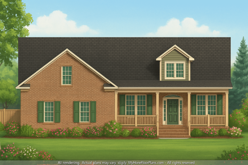 IMPORTANT Make the house as realistic as possible, landscape orientation, and display entire house. Do not cut off right or left side of house!