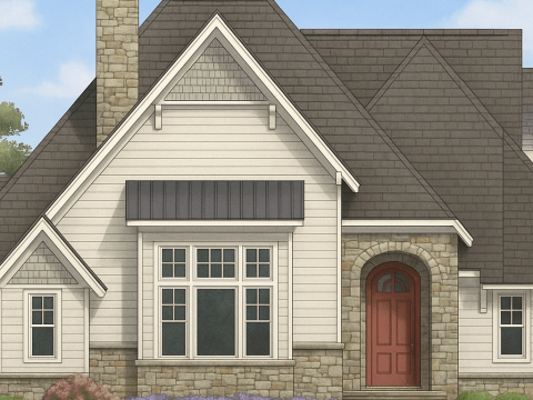 IMPORTANT Make the house as realistic as possible, landscape orientation, and display entire house. Do not cut off right or left side of house!