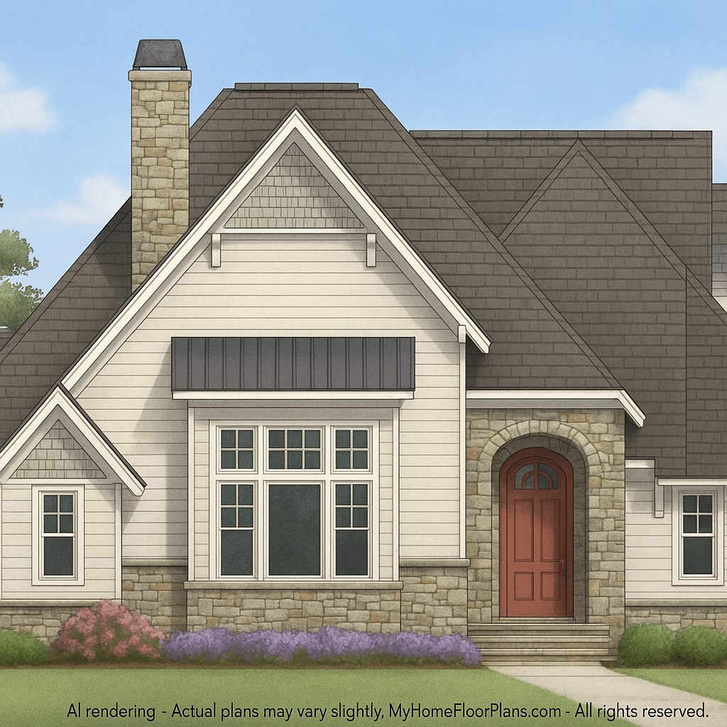 IMPORTANT Make the house as realistic as possible, landscape orientation, and display entire house. Do not cut off right or left side of house!