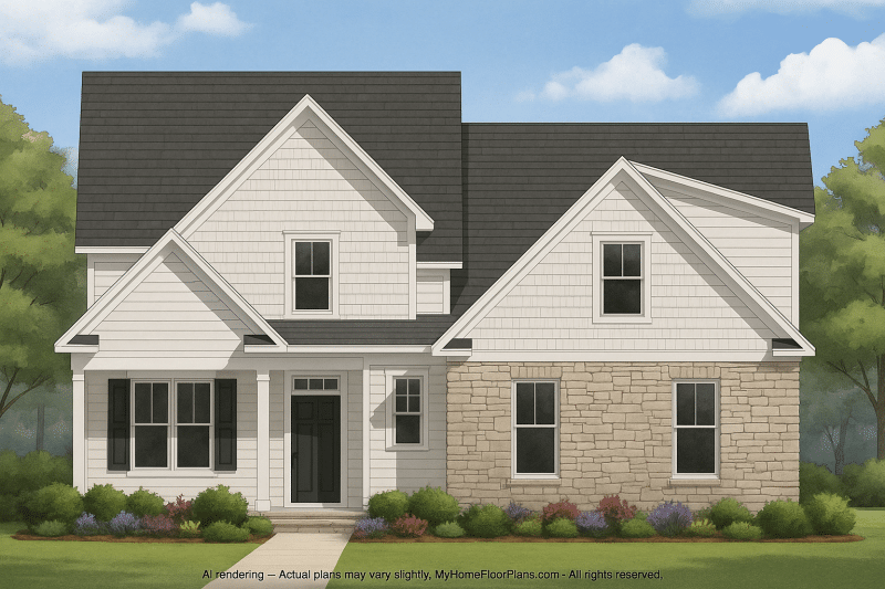 IMPORTANT Make the house as realistic as possible, landscape orientation, and display entire house. Do not cut off right or left side of house!
