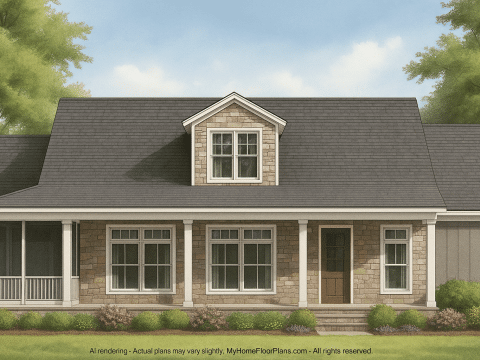 IMPORTANT Make the house as realistic as possible, landscape orientation, and display entire house. Do not off right or left side of house!