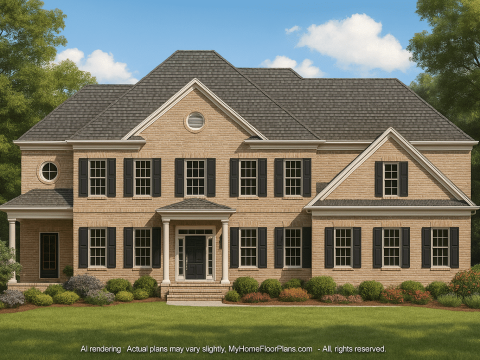 IMPORTANT Make the house as realistic as possible, landscape orientation, and display entire house. Do not off right or left side of house!