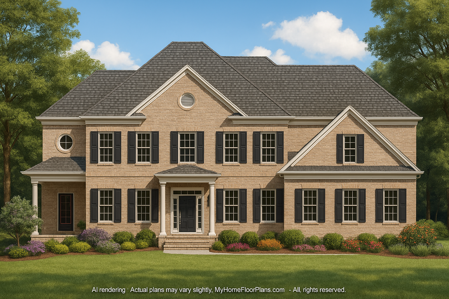 IMPORTANT Make the house as realistic as possible, landscape orientation, and display entire house. Do not off right or left side of house!