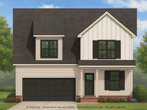 IMPORTANT Make the house as realistic as possible, landscape orientation, and display entire house. Do not off right or left side of house!