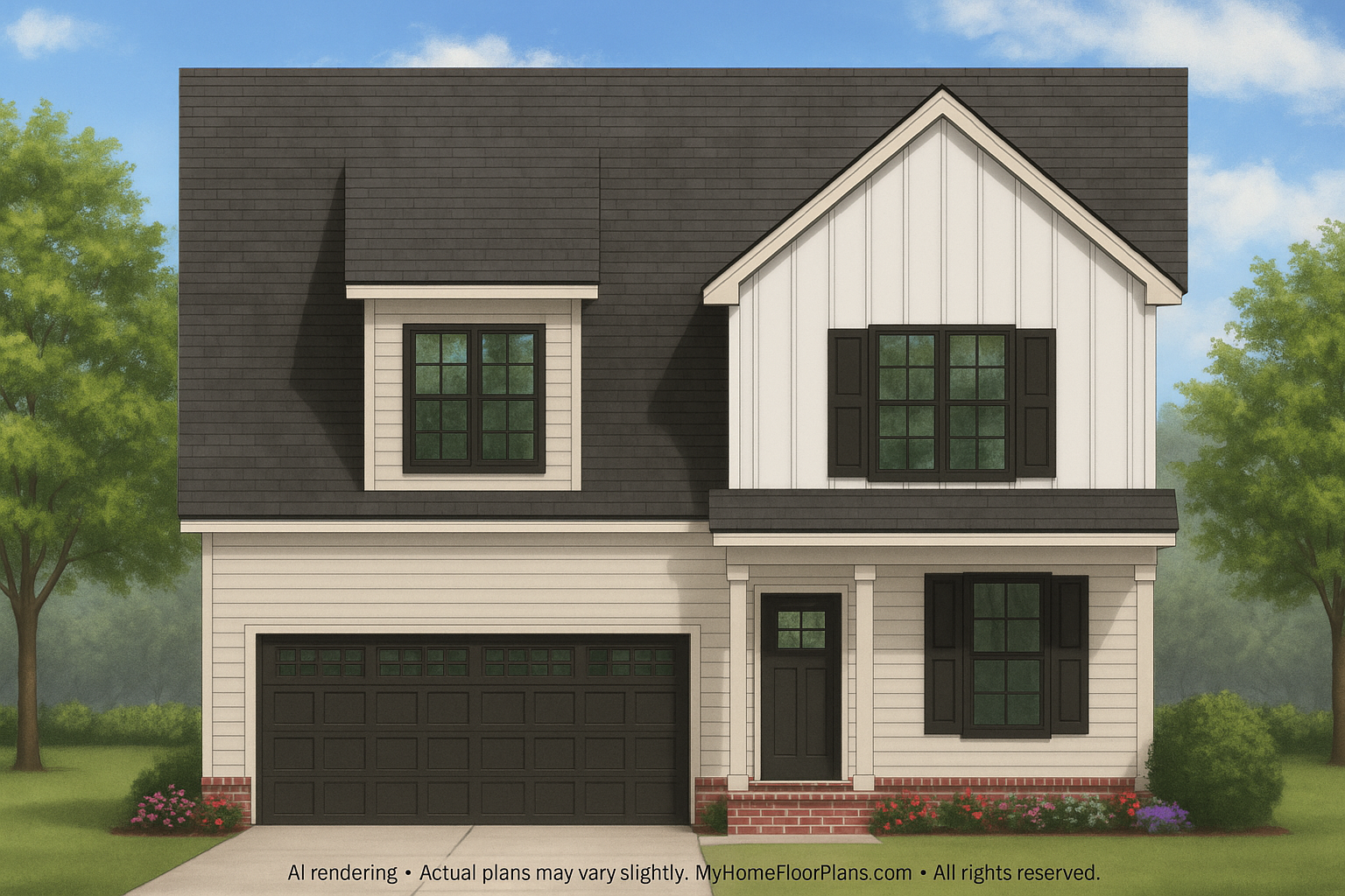 IMPORTANT Make the house as realistic as possible, landscape orientation, and display entire house. Do not off right or left side of house!