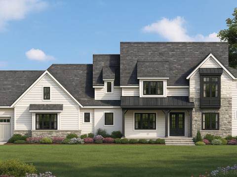 IMPORTANT Make the house as realistic as possible, landscape orientation, and display entire house. Do not off right or left side of house!