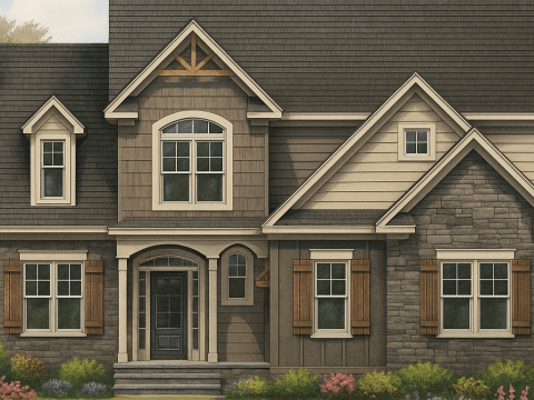 IMPORTANT Make the house as realistic as possible, landscape orientation, and display entire house. Do not off right or left side of house!