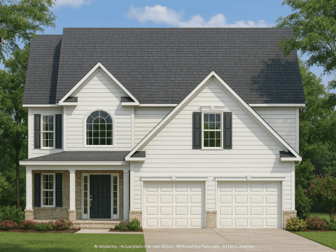 Classic Two-Story House Plan with CAD Designs & Traditional Blueprint