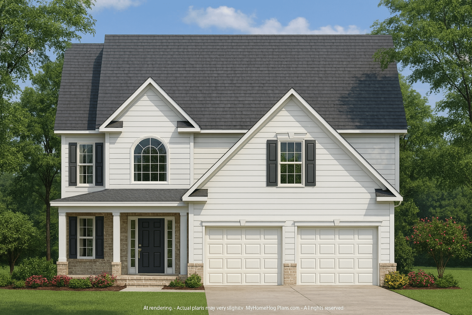 Classic Two-Story House Plan with CAD Designs & Traditional Blueprint