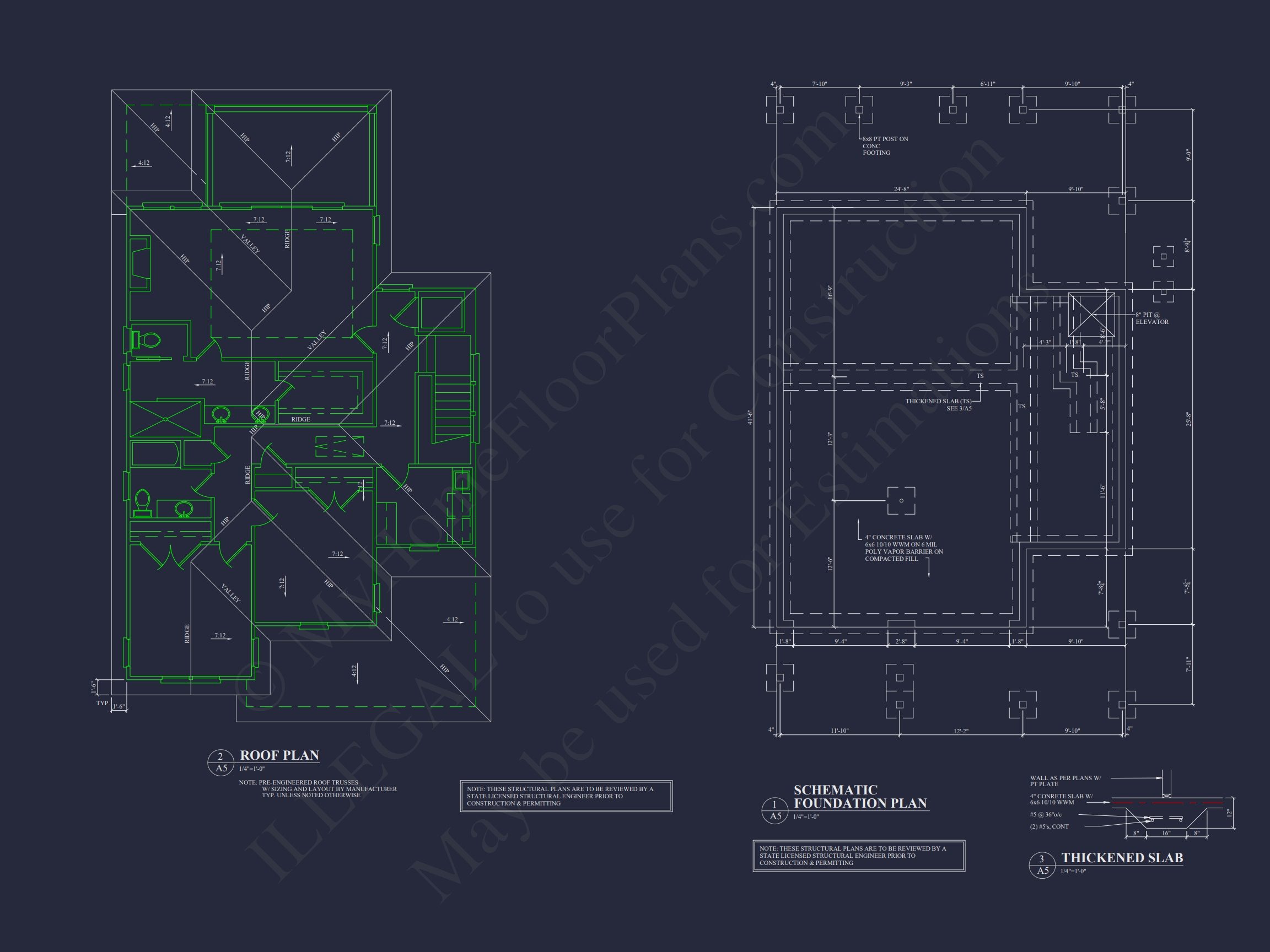 Coastal Home Plan with 4 Bedrooms, 3 Baths & CAD Designs