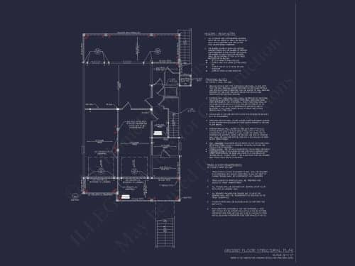 Coastal Home Plan with 4 Bedrooms, 3 Baths & CAD Designs