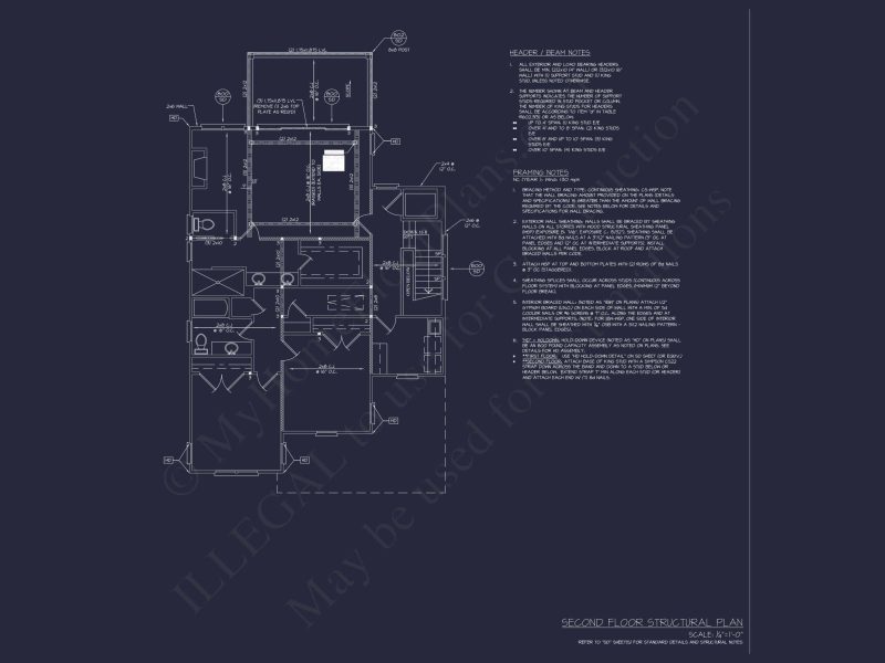 Coastal Home Plan with 4 Bedrooms, 3 Baths & CAD Designs