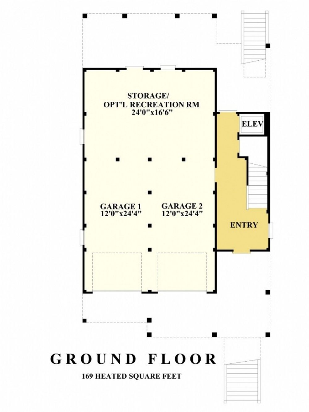Coastal Home Plan with 4 Bedrooms, 3 Baths & CAD Designs