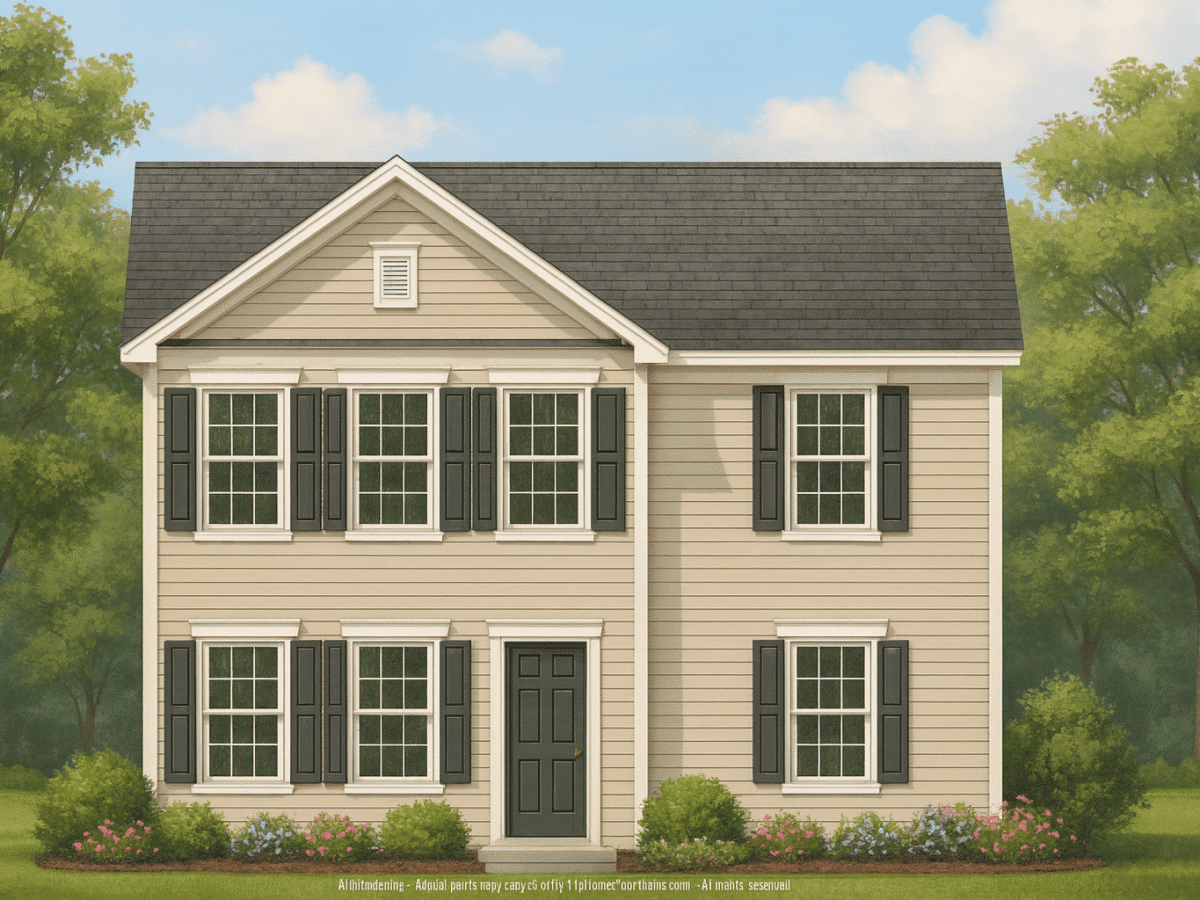 Colonial Revival Home Plan with CAD Blueprint and Timeless Design