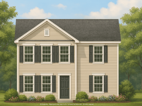Colonial Revival Home Plan with CAD Blueprint and Timeless Design