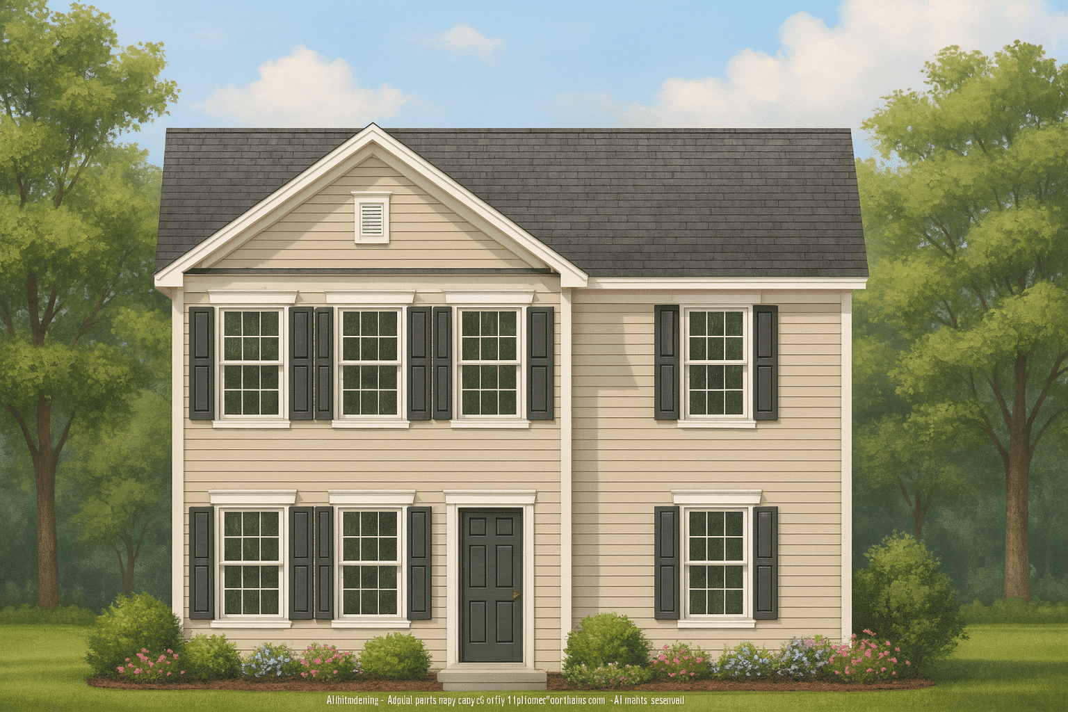 Colonial Revival Home Plan with CAD Blueprint and Timeless Design