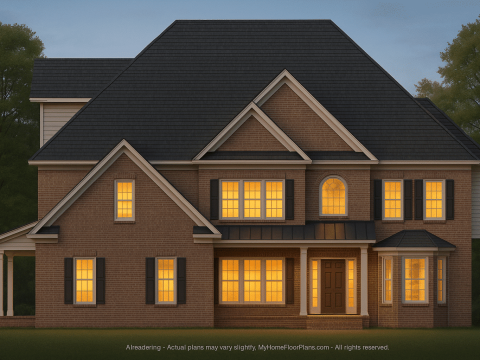 Colonial Revival Home Plan with Spacious 3-Story Layout