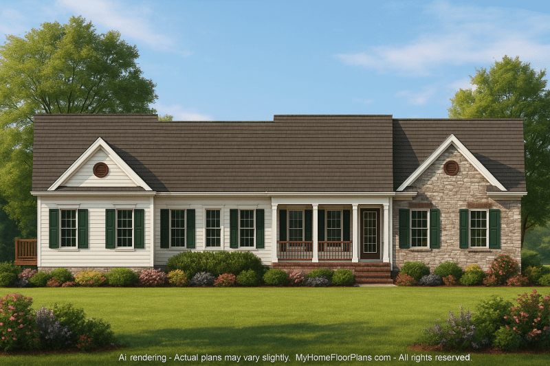 Colonial Revival Townhome Detailed CAD Blueprint & Rear Garage