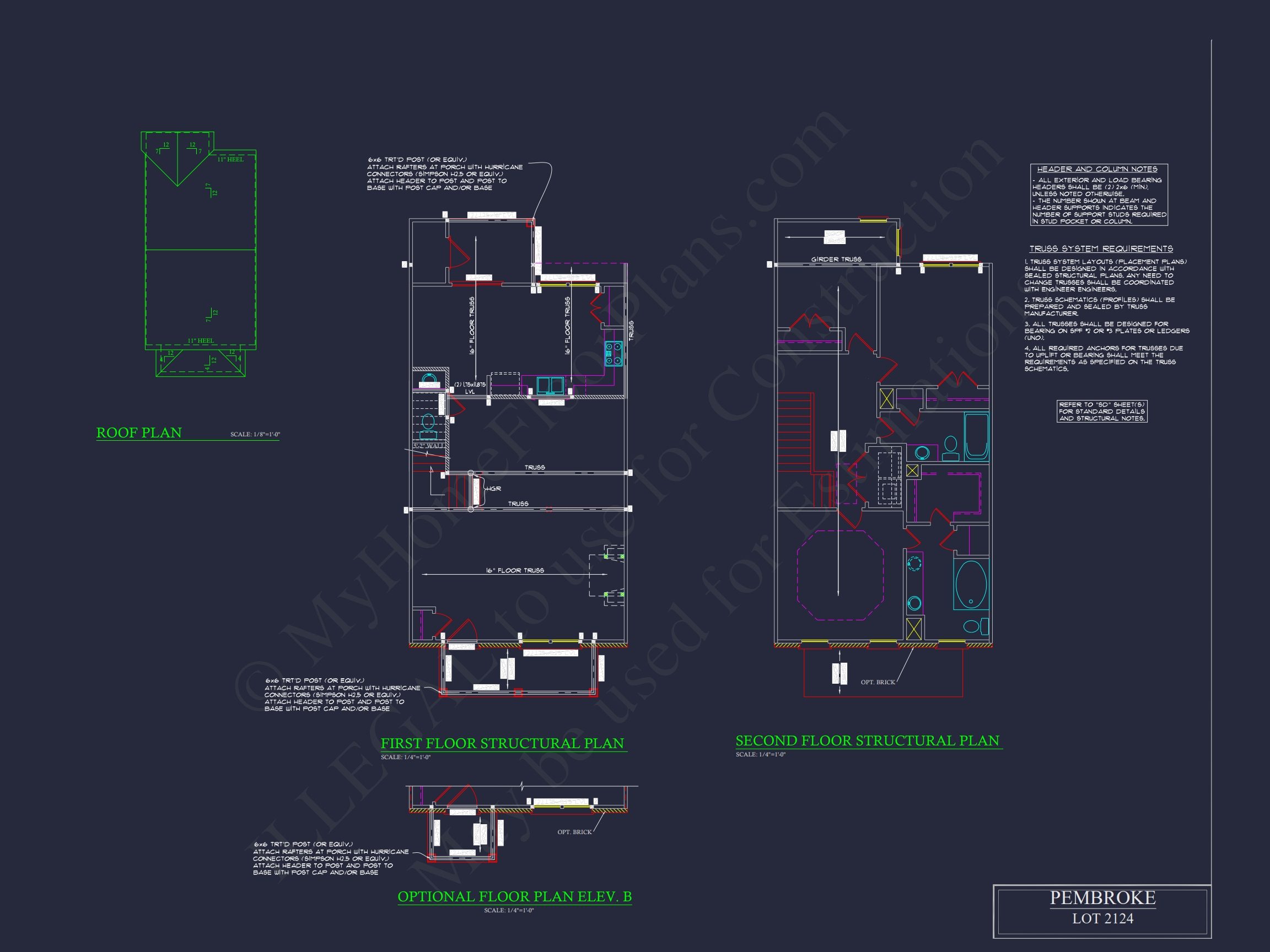 Colonial Townhome Plan with Spacious Layout and CAD Designs