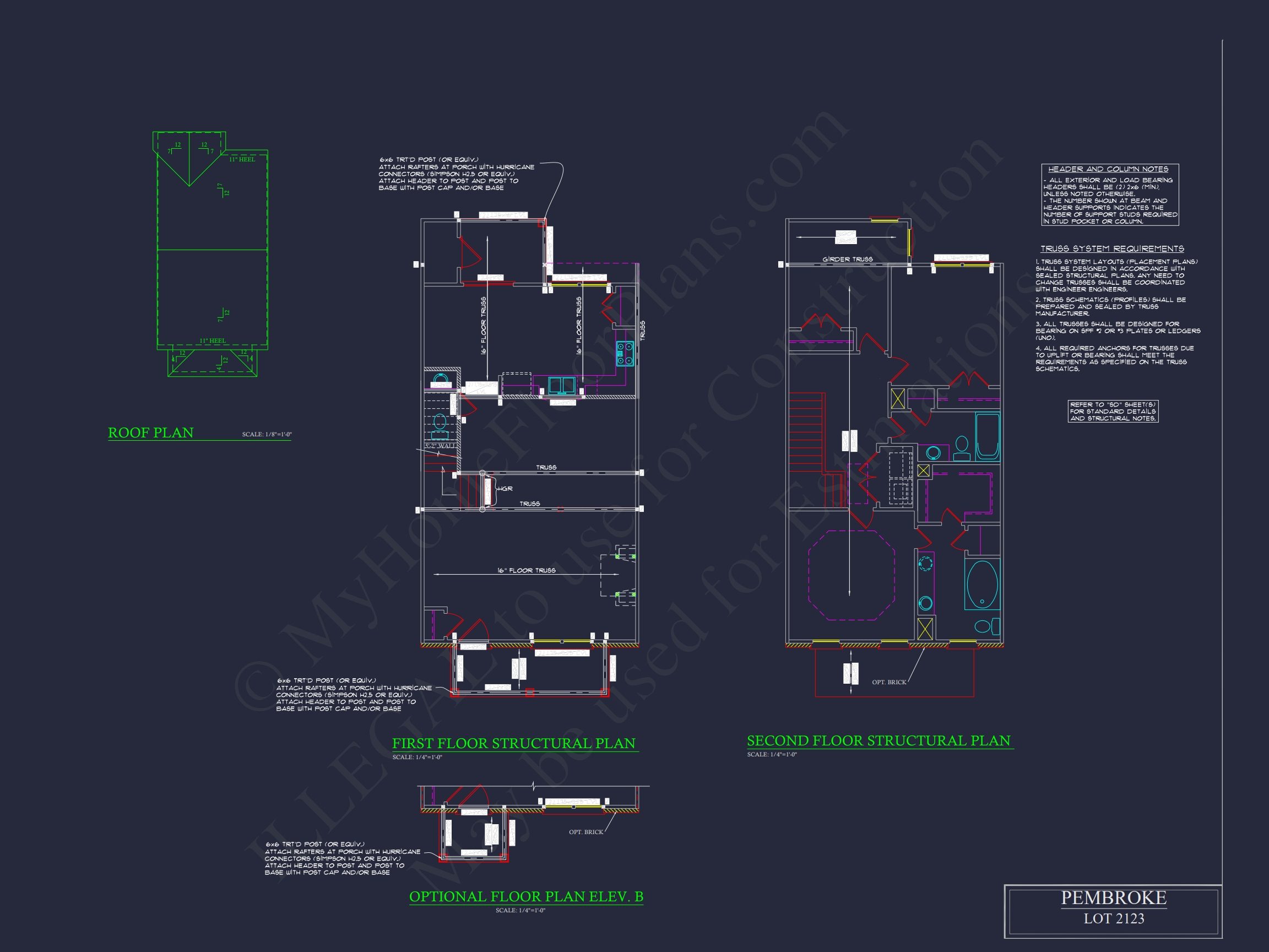 Colonial Townhome Plan with Spacious Layout and CAD Designs