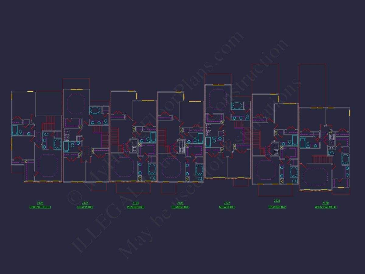 11-1083-2 7-UNIT TOWNHOME PLAN