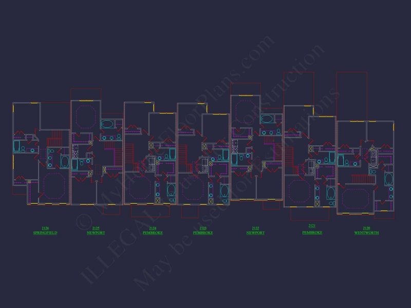 11-1083-2 7-UNIT TOWNHOME PLAN