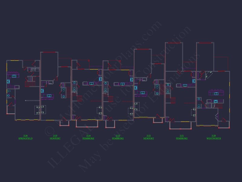 11-1083-2 7-UNIT TOWNHOME PLAN
