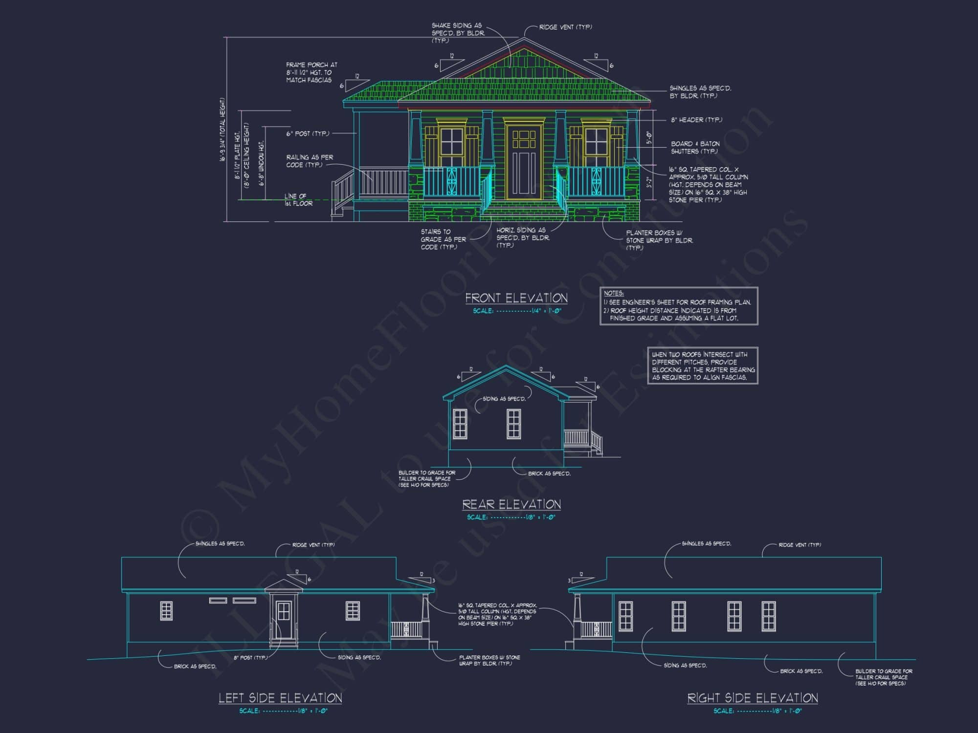 Compact Cottage Home Plan With Cozy Design and CAD Blueprint