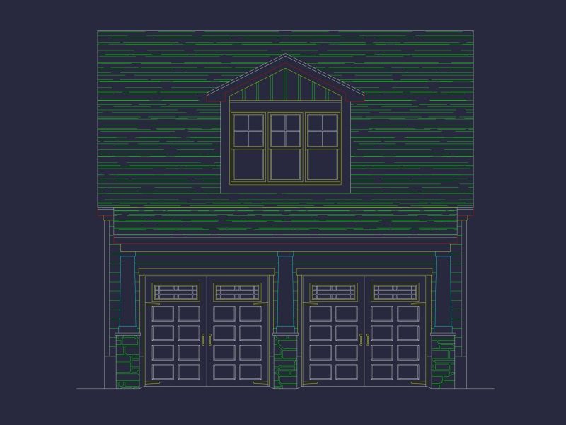 Compact Craftsman Garage Home Plan with Bonus Living Area