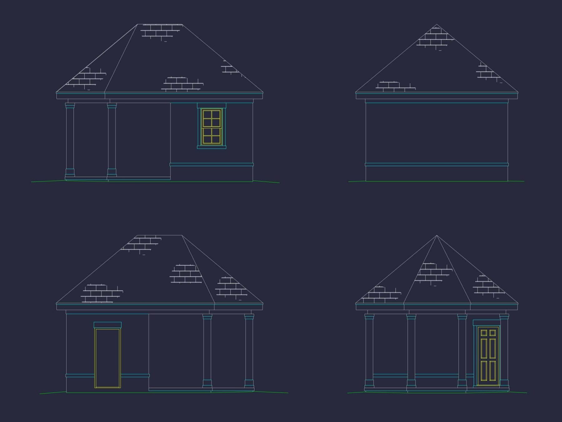 Compact Home Blueprint with CAD Designs & Open Floor Plan