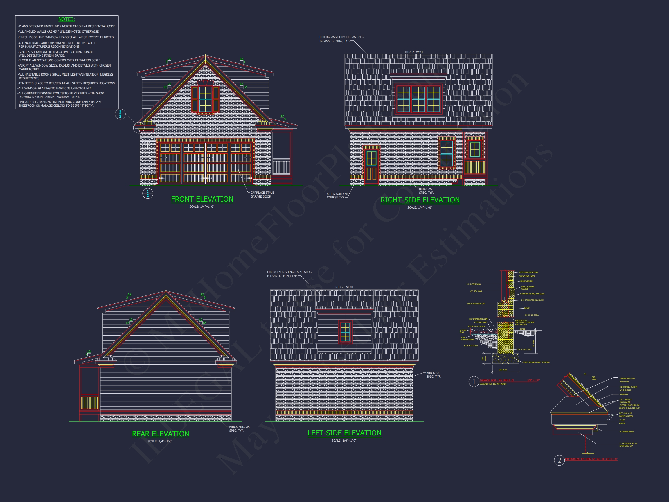 Compact Home Design with Garage & Loft Living Space Blueprint
