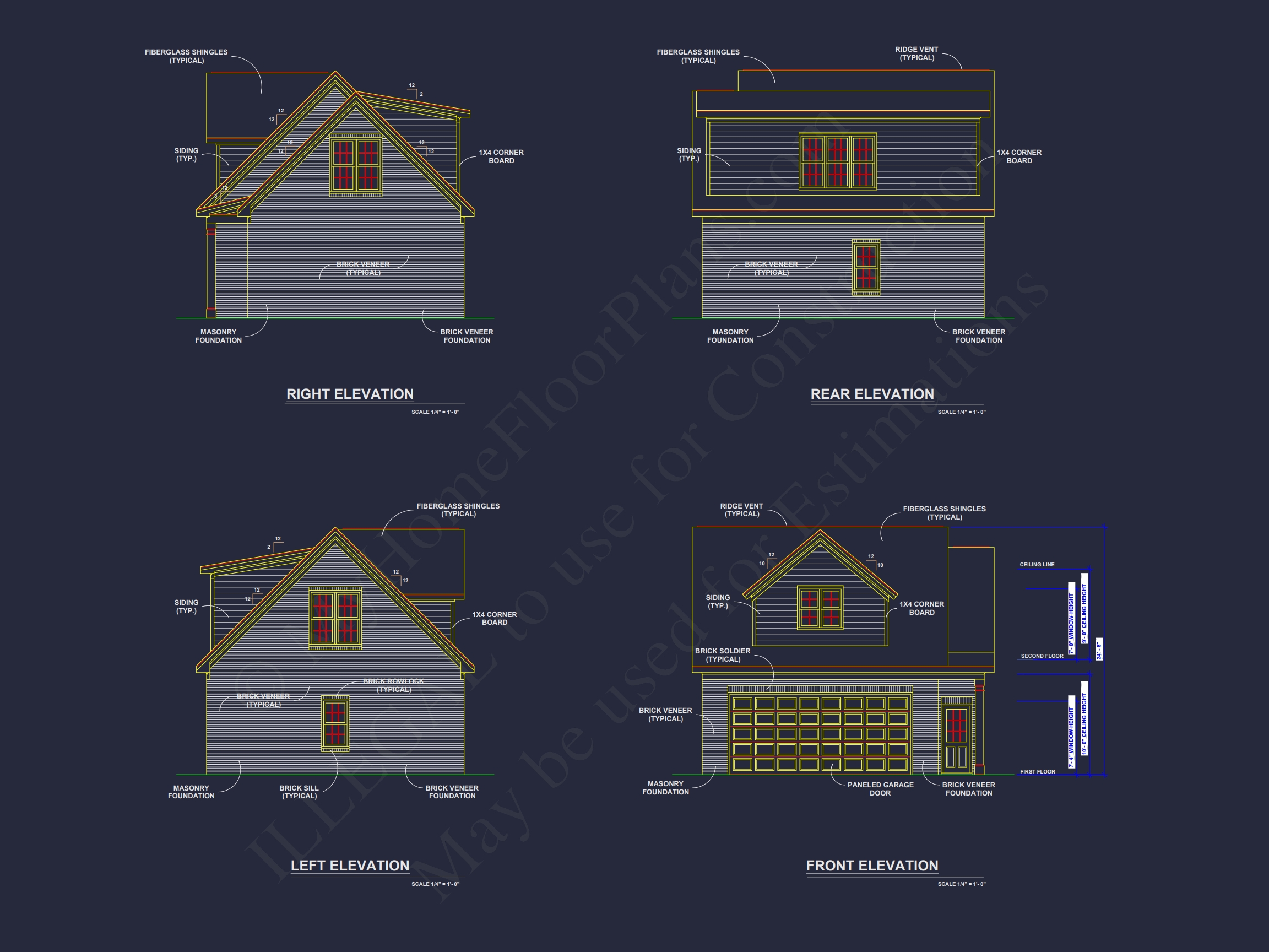 Compact House Plan with 2-Car Garage, Open Layout & CAD Blueprints