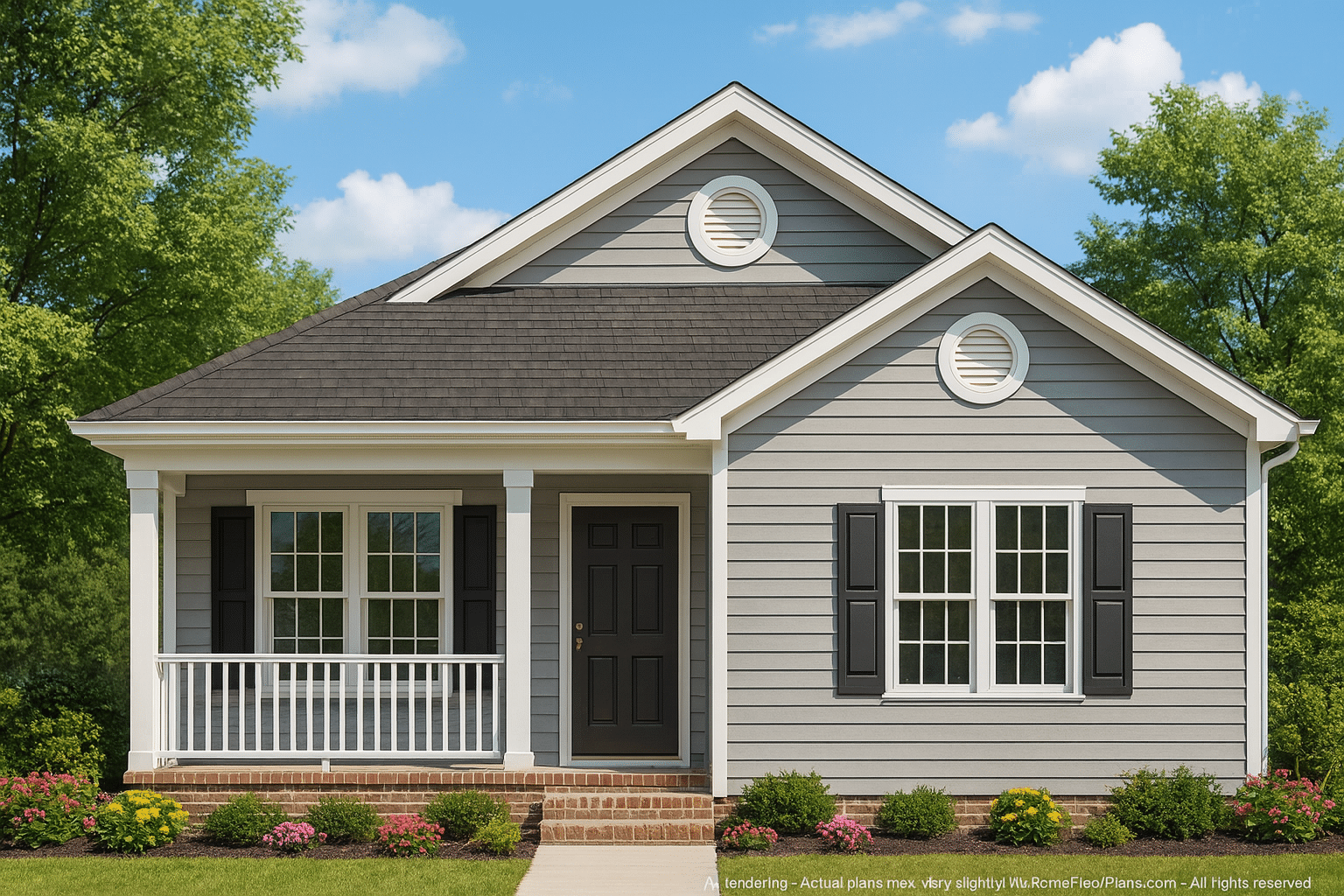 Compact Single-Family House Plan with CAD Blueprints & Timeless Ranch Style