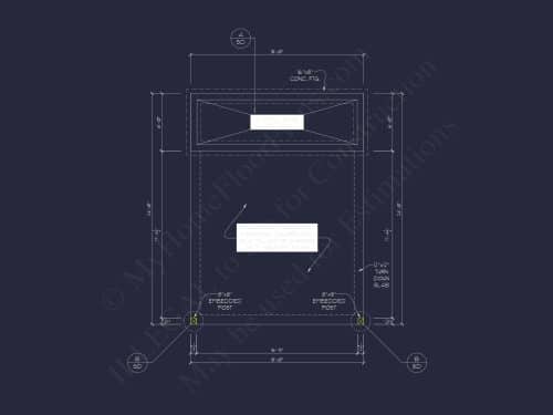 Contemporary Carport 18' x 24' House Plan with Office