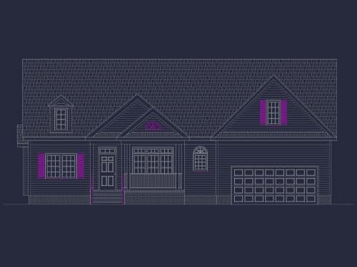 Country 1.5 Story Home Plan with Open Floor Plan – 2,224 Sq Ft