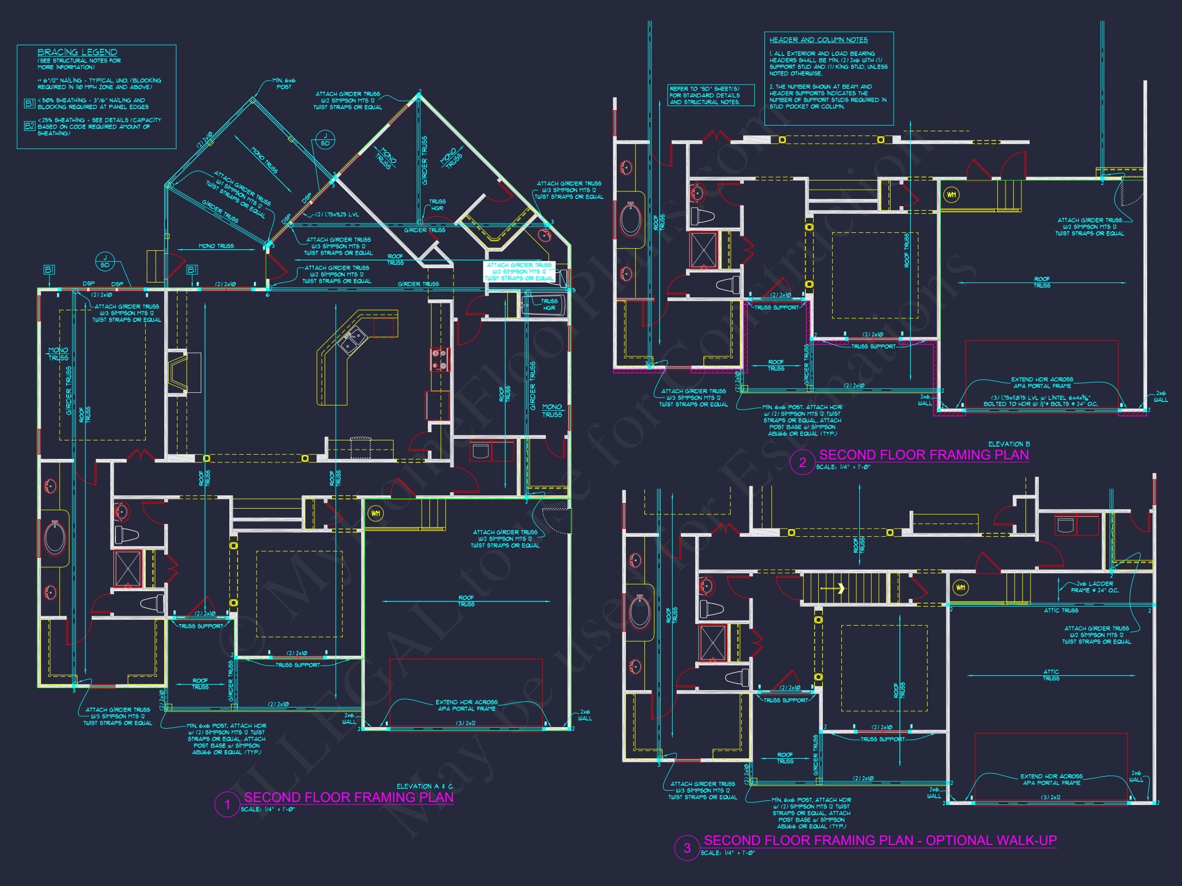 Craftsman 1.5-Story House Plan with Vaulted Ceilings & Porches
