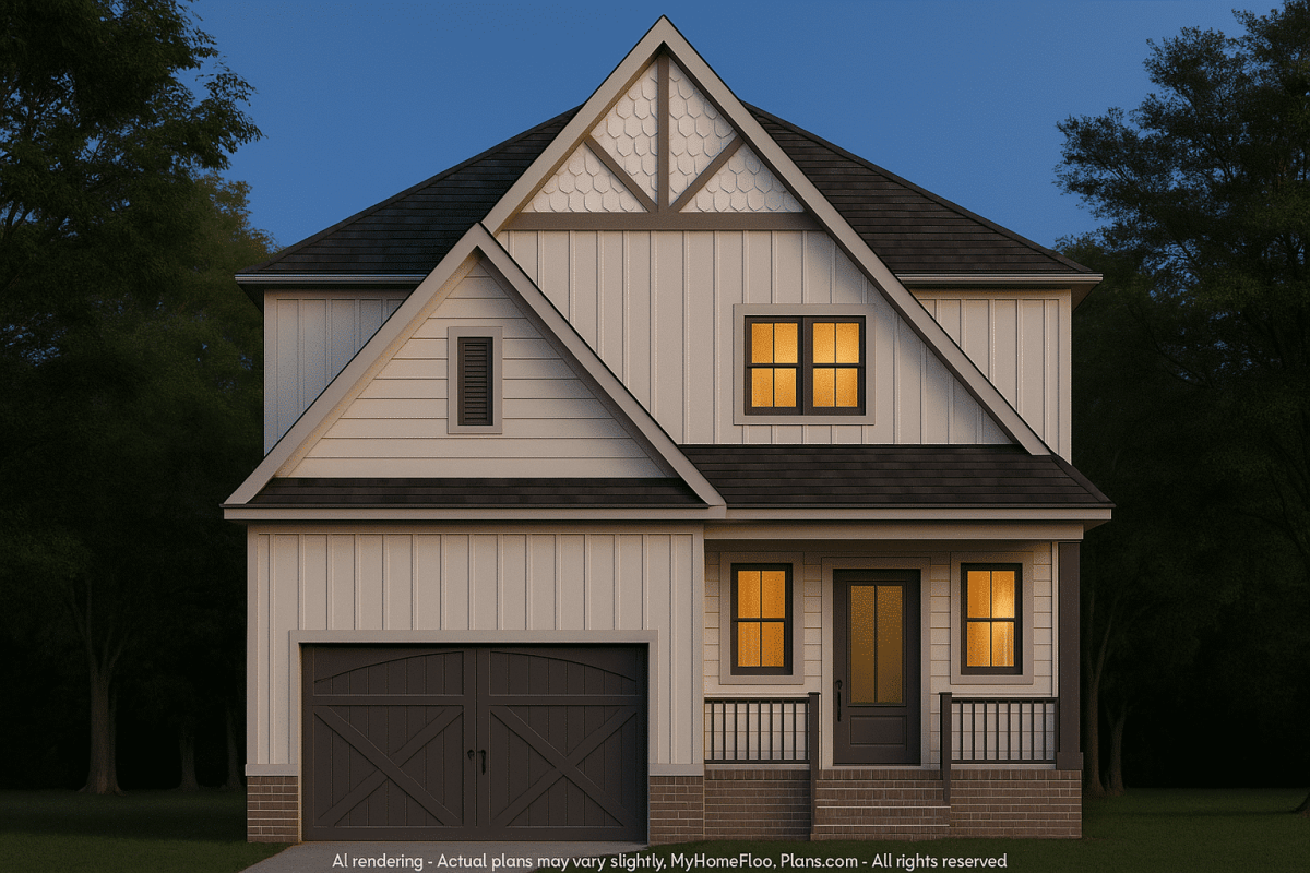 Craftsman Home Design with Full CAD Blueprints & Features