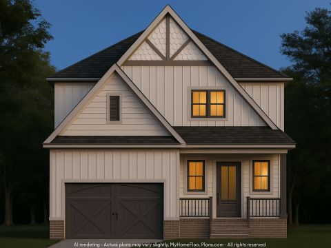 Craftsman Home Design with Full CAD Blueprints & Features