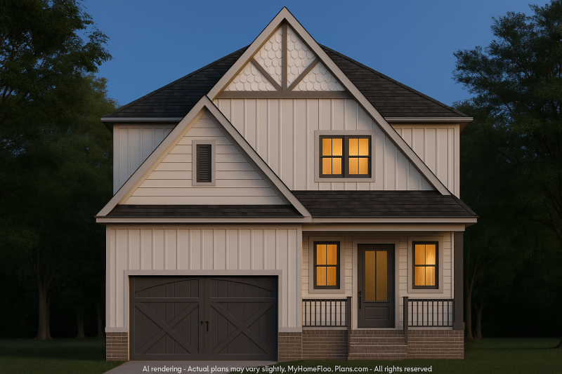 Craftsman Home Design with Full CAD Blueprints & Features