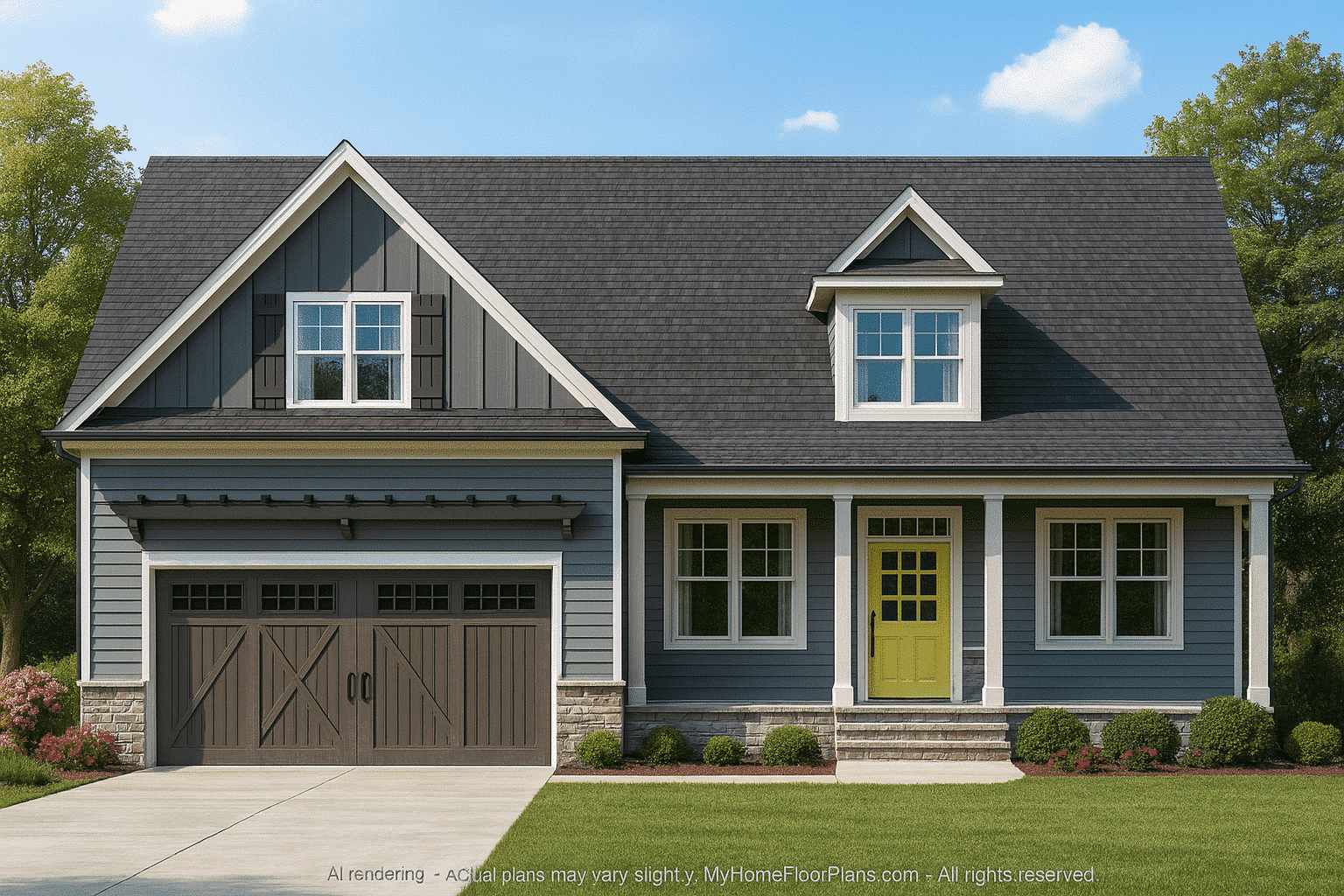 Craftsman Home Floor Plan Stunning CAD Design & Blueprint