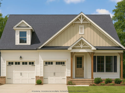 Craftsman Home Plan Spacious 4-Bed Floor Plan with Modern Designs