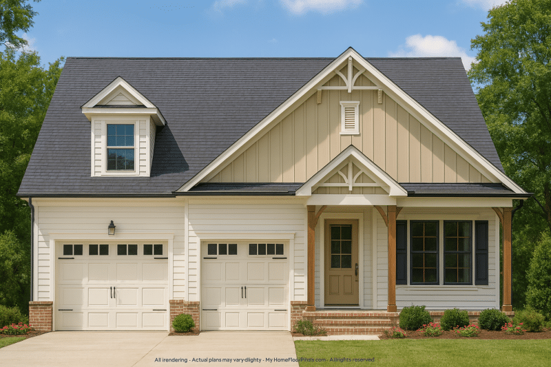 Craftsman Home Plan Spacious 4-Bed Floor Plan with Modern Designs